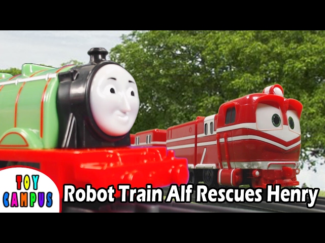 Robot Train Alf Rescues Henry | Thomas and Friends | Make a Story and Play