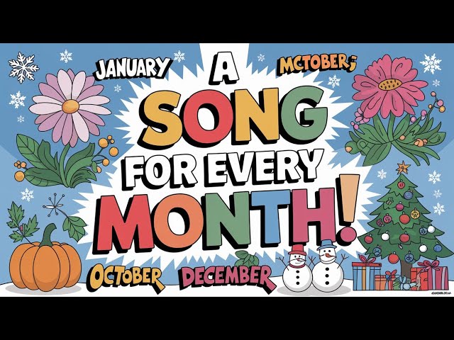 Months of the year song - 3D Animation Preschool Nursery rhymes for children