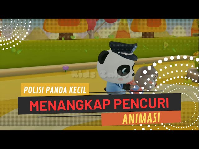 Baby Panda Police Catches Thief |  Indonesian BabyBus