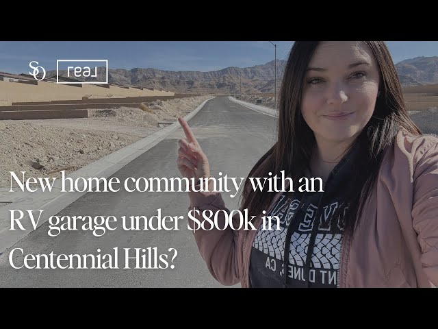 New Construction in Centennial Hills with an RV Garage!