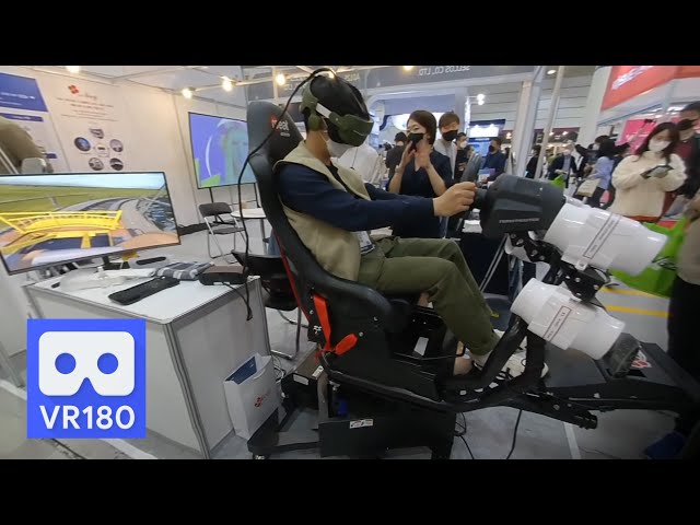 3D 180VR 4K Exciting VR roller coaster at IT World EXPO