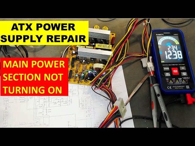 {847} How To Repair Computer ATX Power Supply - No Power On