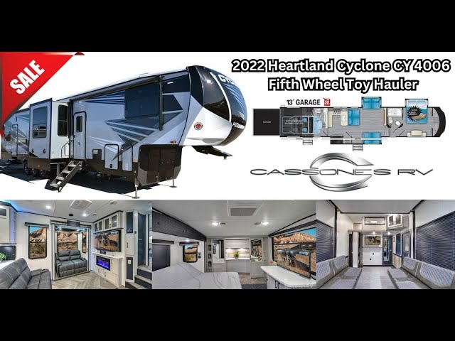 2022 Heartland Cyclone CY 4006 Fifth Wheel Toy Hauler @CassonesRV