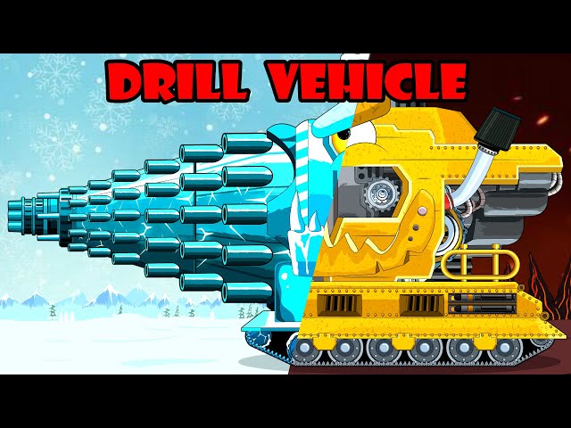 Upgrade Drill Vehicle / Monster Truck | WOT | Arena Tank Cartoon