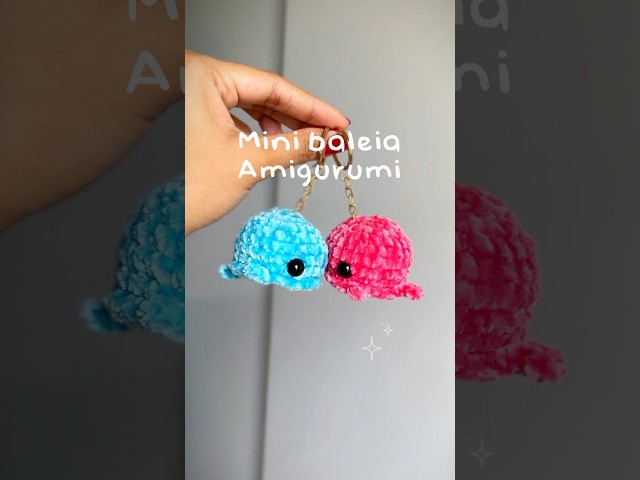 Mini baleia Amigurumi 🐳 #baleia #crochet #amigurimi #tutorialcrochet #croche #crochetlove #crochê