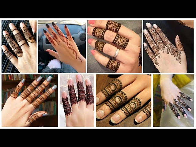 Finger mehndi design | Simple finger mehndi design | Stylish finger mehndi design | Finger mehndi