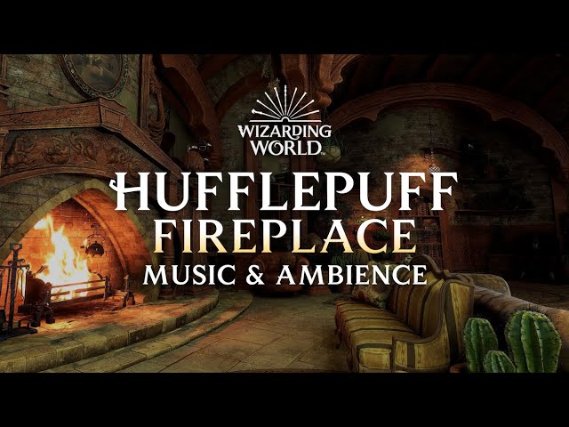 Hufflepuff Fireplace | Hogwarts Common Room Music & Ambience