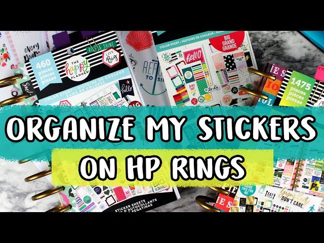 How I Organize My Happy Planner Sticker Books