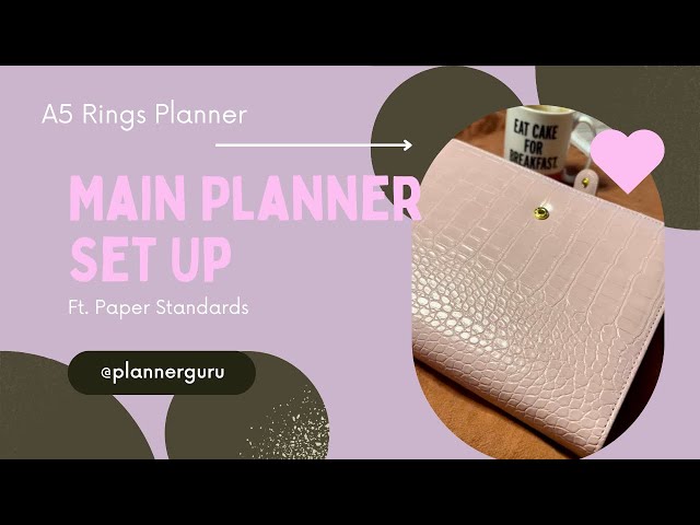 2023 Main Planner Set Up - A5 Rings Croc Planner