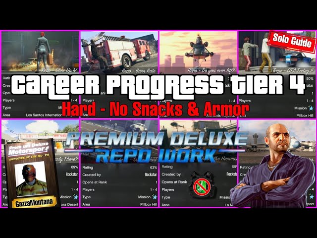 GTA Online: Repo Work Tier 4 No Snacks Solo Guide