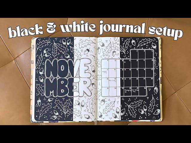 chatty plan with me 🎃 - november 2024 bullet journal setup  [CC]