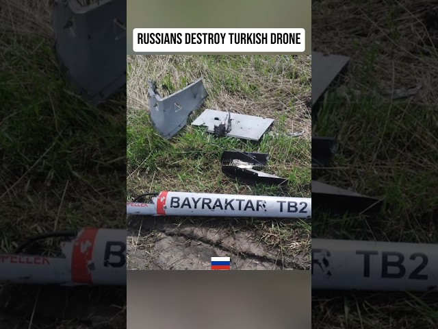 Russians destroy Turkish drone🇷🇺 (BAYRAKTAR TB-2) #fypシ゚viral #military #army #shortvideos #shorts