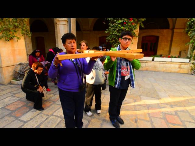 Pilgrimage at Via Dolorosa 1