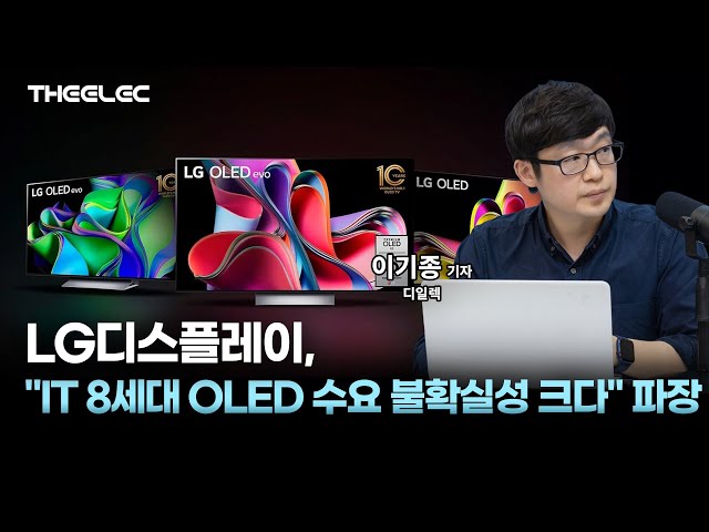 LG디스플레이, "IT 8세대 OLED 수요 불확실성 크다" 파장