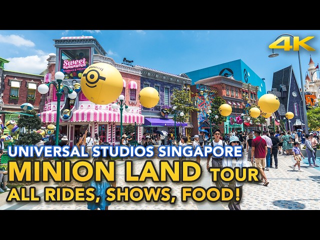 Minion Land at Universal Studios Singapore Full zone walkthrough tour