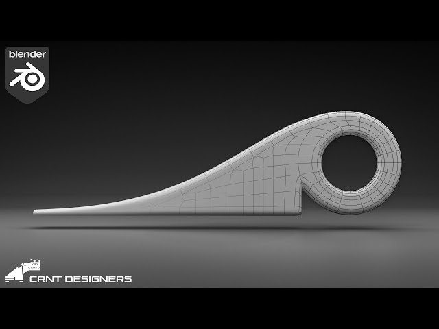 NH76 _ how to model this design with curve in blender _ blender modeling tutorial