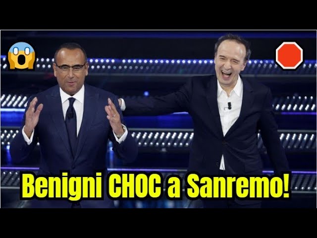 🚨 Benigni a Sanremo 2025: DISASTRO in diretta! 🚨