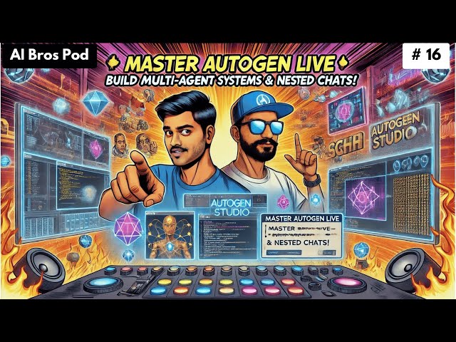 Advanced Autogen & Autogen Studio | Social Media Agents | Multi Agent Framework | AI Bros Pod Ep 16