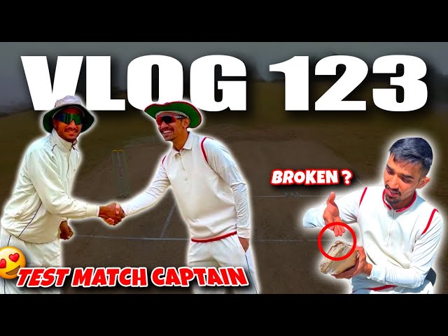 CRICKET CARDIO TEST MATCH CAPTAIN😍| Next level SLEDGING🔥| Test Match Cricket Vlog (PART-1)