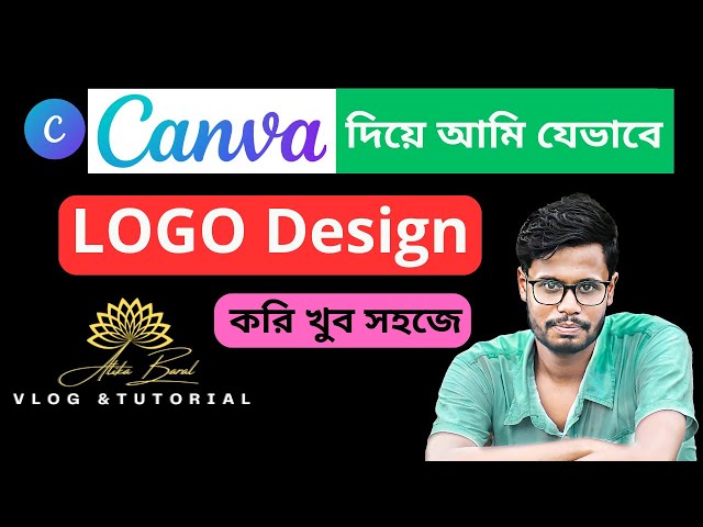 Canva Logo Design bangla tutorial | How to Make Logo in Canva