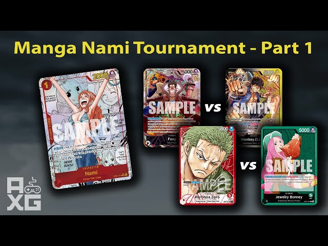 PRB Manga Nami OPTCG Tournament Part 1 - [Zoro vs Bonney] [Foxy vs BY Luffy]