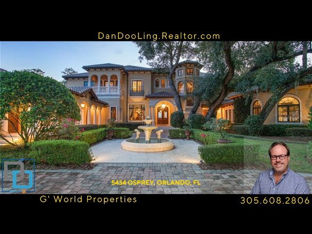 ULTRA PRIVATE LUXURY ESTATE ON THE BUTLER CHAIN IN ORLANDO FLORIDA!