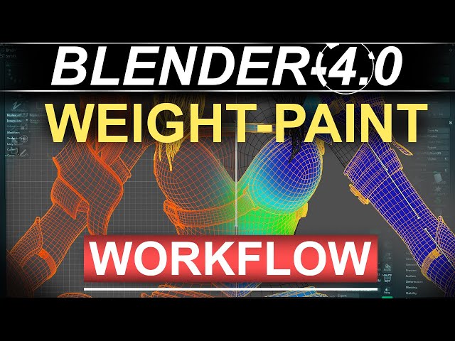 Blender 4.0 - Weight Paint Workflow (& Techniques!!)