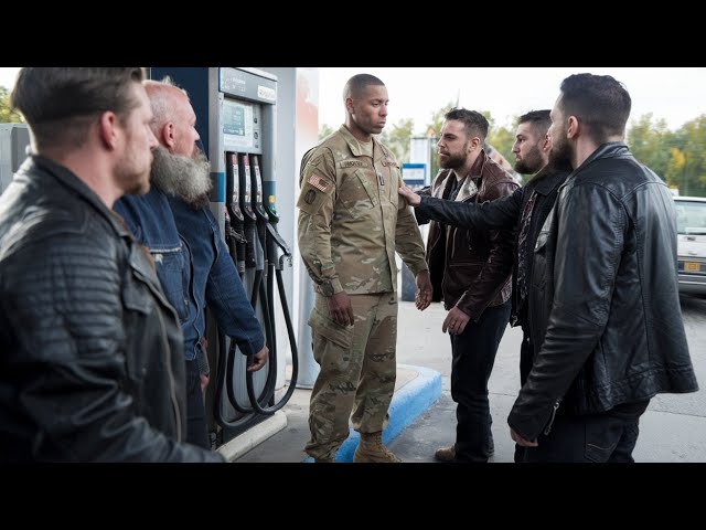 Biker Gang Messes With The Wrong Black Soldier At Gas Station. ...