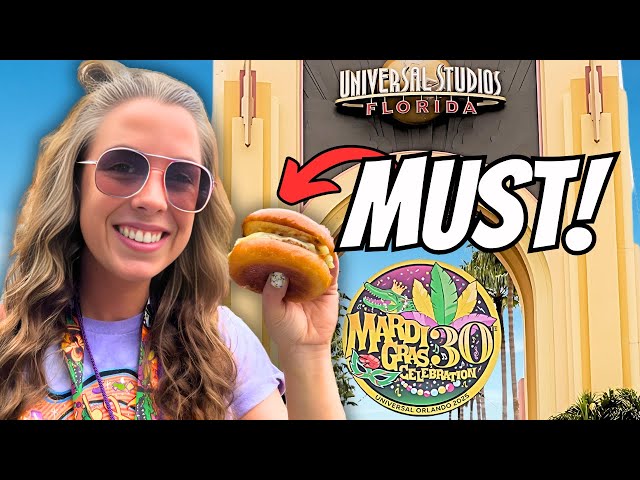 Universal Orlando Mardi Gras 2025 | Trying ALL the FOOD!