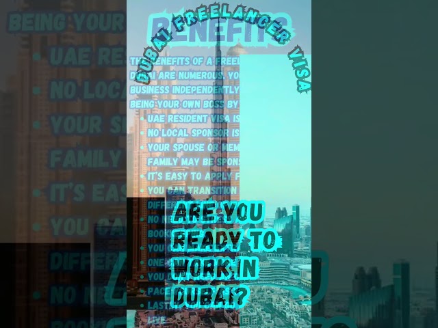 Dubai Freelancer Visa | Easy Cash & Installment Options | Your Gateway to Working in Paradise