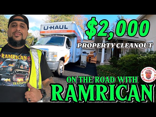 🚨On the Road with Ram: $2,000 Junk Removal Job Breakdown | U-Haul Truck & Landfill Challenges 💵💵