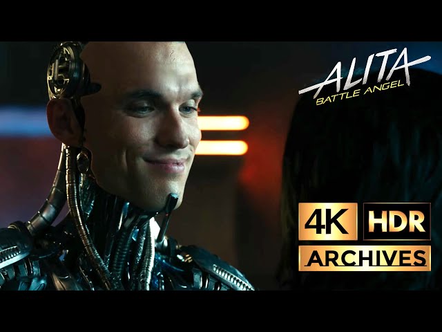 Alita: Battle Angel [ 4K - HDR ]  ● Part 1 of 2 ● Alita vs Zapan - Bar Fight (2019)