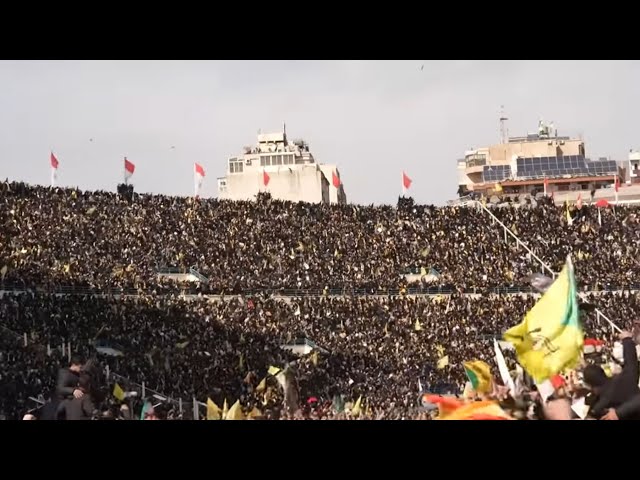 Israeli jets fly low over Hezbollah funeral for slain chief in Beirut | AFP