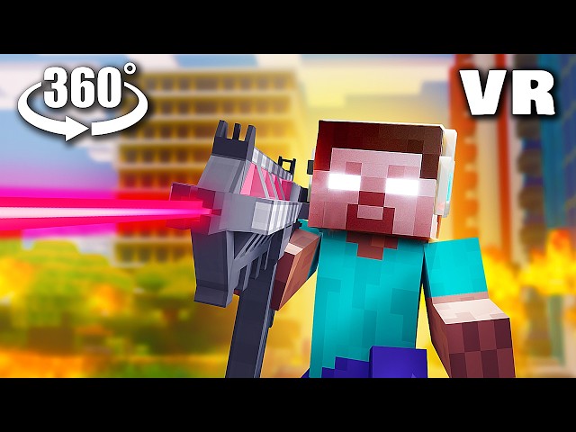 VR 360° HEROBRINE 2124 || Part1 (Minecraft Animation)