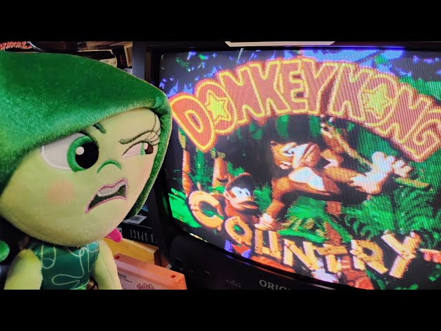 Disgust Plays Donkey Kong Country !!! PT. 1 🤢🕹️ #disney #insideout #disgust #nesgames