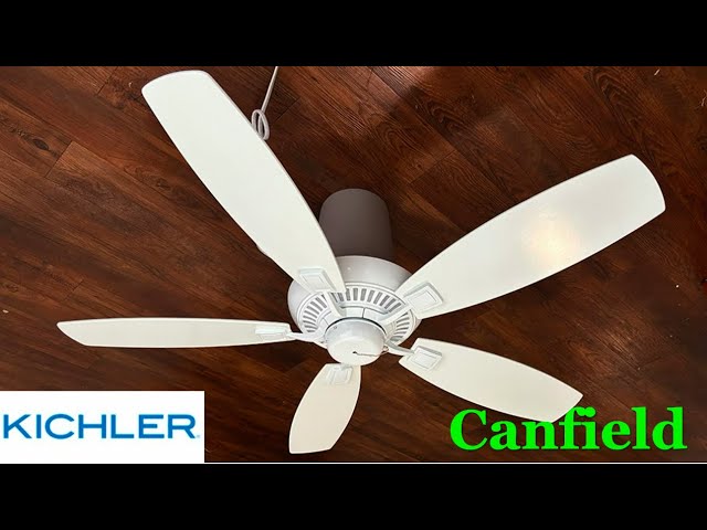 52” Kichler Canfield ceiling fan (with commentary)