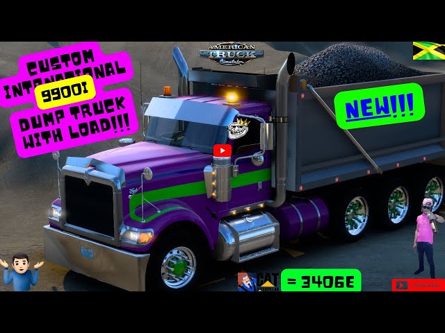 🔰🔥GIVEAWAY!!!😳💯  THE "NEW" CUSTOM INTERNATIONAL 9900i DUMP TRUCK WITH LOAD!!!🔰🔥