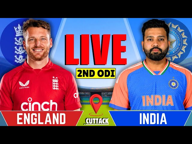 India vs England, 2nd ODI Match | Live Cricket Match Today | IND vs ENG Live Match | Last 40 Overs