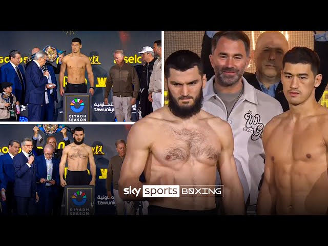 Artur Beterbiev & Dmitry Bivol FULL weigh-in ahead of their rematch ⚖️