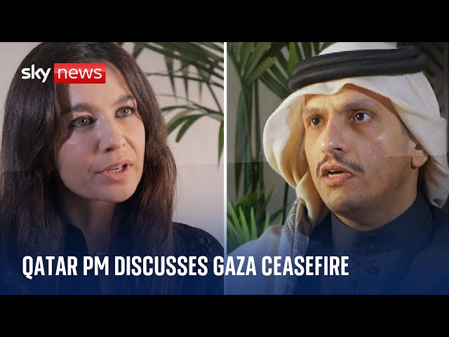 Qatar's PM discusses Gaza ceasefire, a Palestinian state and the future of the Middle East