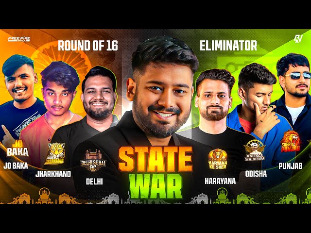 State Wars Round of 16 Day 2 Eliminator #freefire #freefirelive #rockyrdxlive