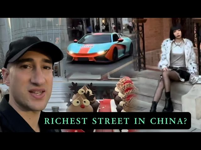 RICHEST Street in China? Shanghai Nanjing Road Luxury Cars Fashion People Food Design Best Lifestyle