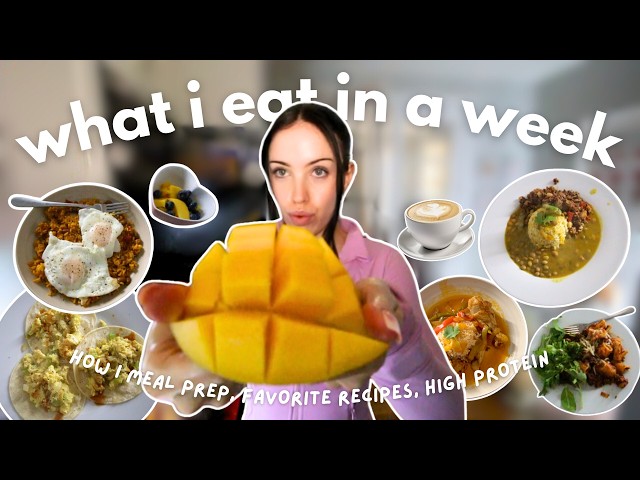 what i eat in a week in NYC | high-protein meals & easy recipes