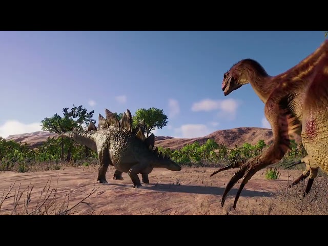 Therizinosaurus VS Stegosaurus : Jurassic World Evolution 2