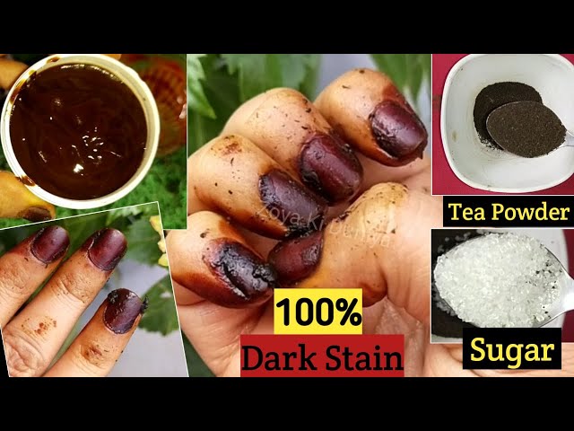 Nails Mehndi Online Class-2 Just Two Ingredients Secret for Dark Nails mehndi //Simple basic steps