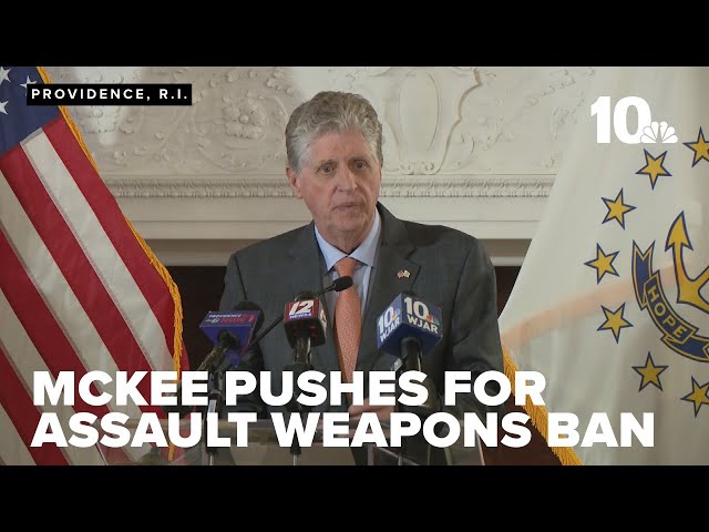 Rhode Island governor urges lawmakers to pass assault weapons ban