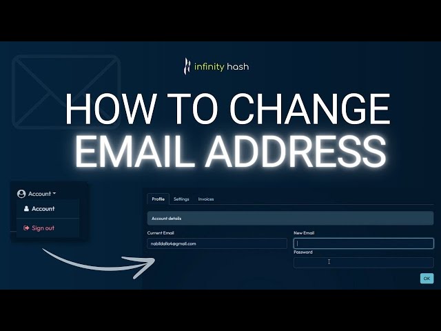 How to change your email address