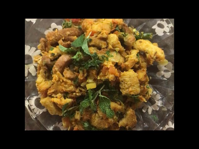 Simple and quick BREAD UPMA recipe in Telugu with English subtitles