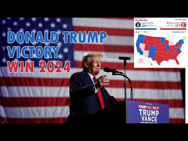 Donald Trump won US election 2024, Victory speech, Palm Beach County Convention Center, U.S,. Nov 6.