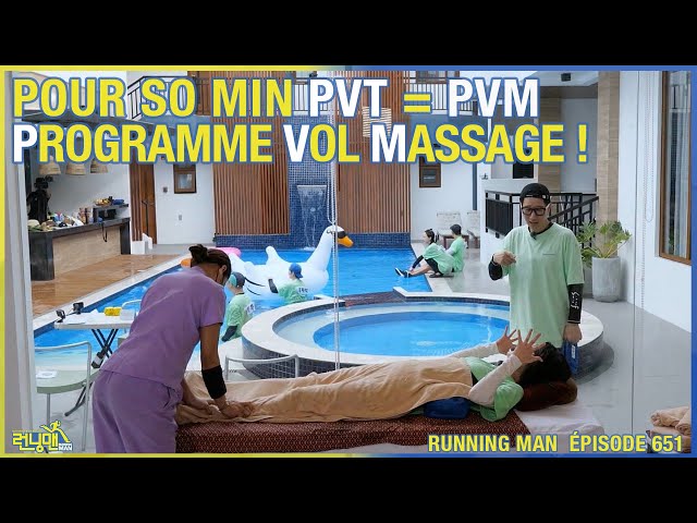 Pour So Min PVT = PVM (Programme Vol Massage)[FR ENG SUB] [RM 651] #runningman #kftv #mannypacquiao